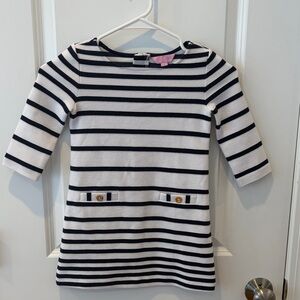 Lilly Pulitzer Navy and White Dress